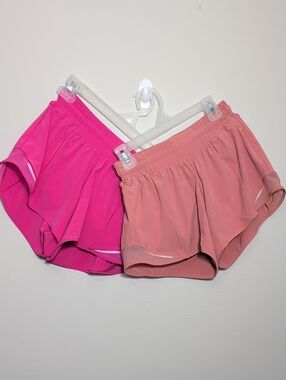 Women's Athletic Running Shorts - Pink & Dusty Rose